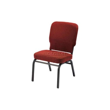 Kfi KFI Oversized Church Chair - Armless - Stacking - Toreador Fabric/Black Frame HTB1040SB-3215